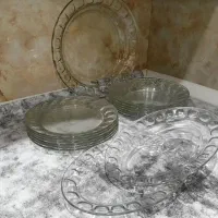 سرویس غذاخوری شیشه ای استفاده نشده