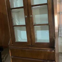 دو عدد بوفه چوبی|بوفه، ویترین، کنسول|آزادشهر, |دیوار