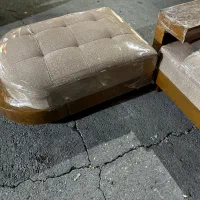 مبل ال مدل ربکا باپاف‌وعسلی (کرم.قهوای)|مبلمان خانگی و میز عسلی|کرج, فاز ۴ مهرشهر|دیوار
