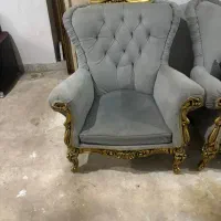 مبل سلطنتی ۷ نفره تمیز سه تا میز عسلی|مبلمان خانگی و میز عسلی|گنبد کاووس, |دیوار