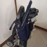 کالسکه چیکو اصل به همراه دفترچه راهنما سرمه ای رنگ|کالسکه و لوازم جانبی|تهران, جنت‌آباد مرکزی|دیوار