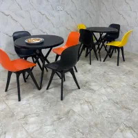 میز و صندلی غذاخوری شیک فایبرگلد/ طرح دلارا