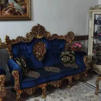 مبل ناهارخوری سلطنتی تمام چوب راش مبل راحتی چستر|مبلمان خانگی و میز عسلی|ملایر, |دیوار