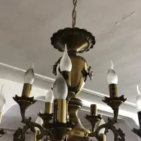 دو عدد لوستر تمام برنجی