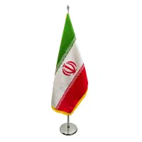 پرچم ایران (مخمل کوبیده شده آهار دار)