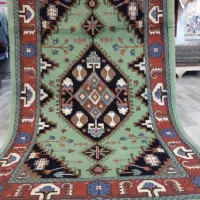 سه متری سلطان آباد سبز پشم دست ریس کف ترنج