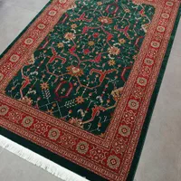 فرش سبز لاکی قرمز سنتی وینتیج|فرش|تهران, جنت‌آباد جنوبی|دیوار