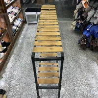 ویترین دو طبقه چوبی آلمینیوم