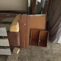 تخت یه نفره به همراه تشک رویال و بوفه|تخت و سرویس خواب|کرج, کوی مهر|دیوار