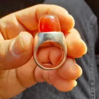 انگشتر عقیق وزن ۴۰ گرم