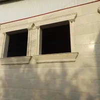 کاشی کاری سنگ کاری نما قاب ستون پنجره و تخریب
