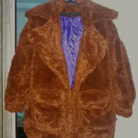 پالتوی تدی رنگ شتری فری سایز