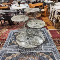 ست گرد میز و عسلی با صفحه طرح سنگ و شیشه ای|مبلمان خانگی و میز عسلی|شیراز, وزیرآباد|دیوار