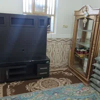 فروش بوفه و میز تلویزیون چوبی در حد نو