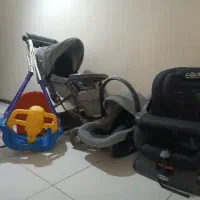 ست کالسکه و کریر و صندلی ماشین و تاب بچه