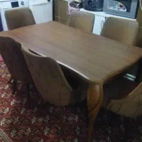 میز نهارخوری 6 نفره چوبی