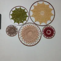 ماندالا بافتنی دیواری|صنایع دستی و سایر لوازم تزئینی|رشت, باهنر|دیوار