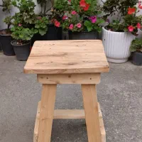 چهارپایه کاملا چوبی