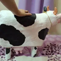 گاو اسباب بازی/ ماکت دست ساز