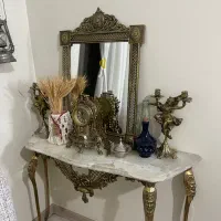 سرویس آینه شمعدان برنز