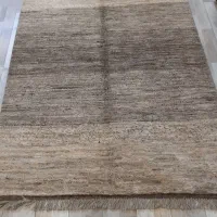 سه متری گبه دستبافت شیراز راه راهی کرم طوسی