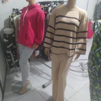 مانکن زنانه ایستاده +رگال+چوب لباسی+اتاق پرو