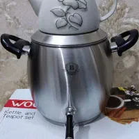 کتری و قوری WOODKING شیردار