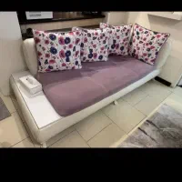 مبلمان ۷نفره ال کوسن دار با میز جلو مبلی و عسلی