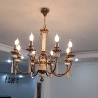 دو جفت لوستر برنزی آنتیک|لوستر و چراغ آویز|اسلامشهر, شهرک مفیدی|دیوار