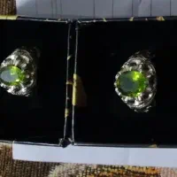 انگشتر نقره سنگ زبرجد