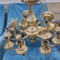 لوستر برنزی با روکش طلا