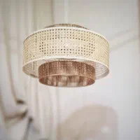 لوستر حصیری مکرومه