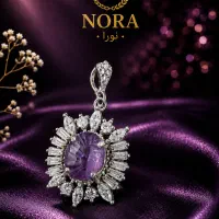 انگشتر و گردن آویز نقره زنانه عیار 928