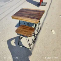 میز و صندلی.چوب فلز