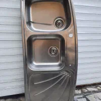 سینگ ظرفشویی دو لگنه استیل البرز