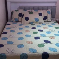 تخت دونفره جک دار با اینه کنسول