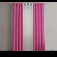 پرده پانج دورنگ طوسی وسرخابی