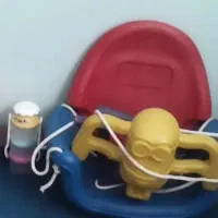 تاب بچه. لوستر اتاق کودک. بشقاب چینی.دوچرخه