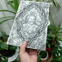 جلد مسی دیوان حافظ قلمزنی شده