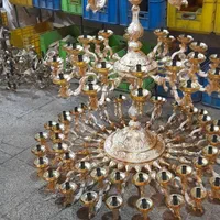 ساخت انواع لوستر طبقاتی برنز|لوستر و چراغ آویز|قزوین, |دیوار
