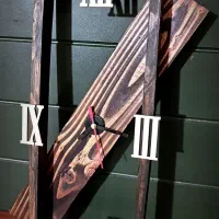 ساعت دیواری، چوب واقعی