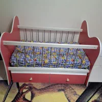تخت نوزاد بچه کودک همراه تشک