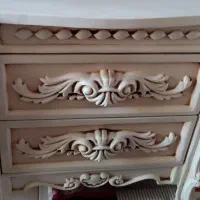 تخت دو نفره چوبی با تشک