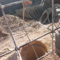 چاه کن فاضلاب چاه آب قنات لروبی به مناسبت کیامت