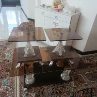 میزعسلی شیشه ای