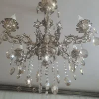 لوستر برنز نقره ای|لوستر و چراغ آویز|اردبیل, |دیوار