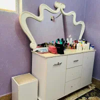 فروش فوری سرویس تخت و میز آرایش کامل با تشک|تخت و سرویس خواب|خرمشهر, |دیوار