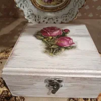 جعبه چوبی پتینه|صنایع دستی و سایر لوازم تزئینی|تهران, گلستان (شهرک راه آهن)|دیوار