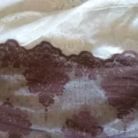 پرده تور گل ابریشمی(پارچه ترکی)