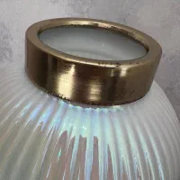 گلدان دکوری مدل هولوگرام کروم